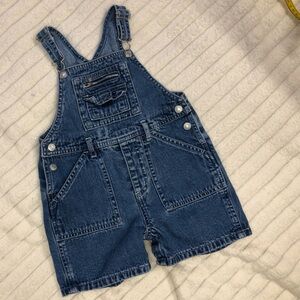 Children’s Place EUC Denim Overall Shorts size 24M
